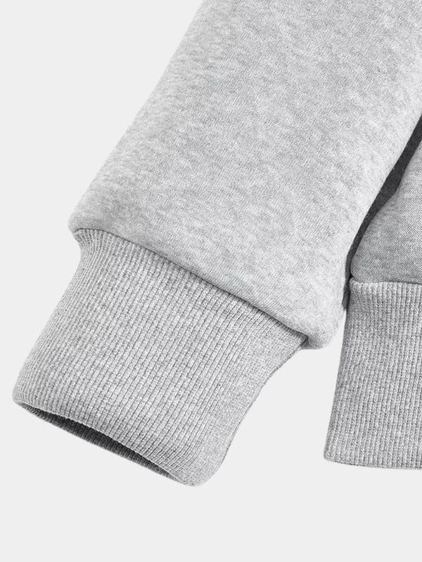 Klasyczny półzapinany sweter z miękkiego materiału z wysokim kołnierzem dla mężczyzn