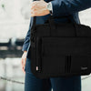 Torba na laptopa 15.6" | Biznesowa torba na ramię z uchwytami i regulowanym paskiem