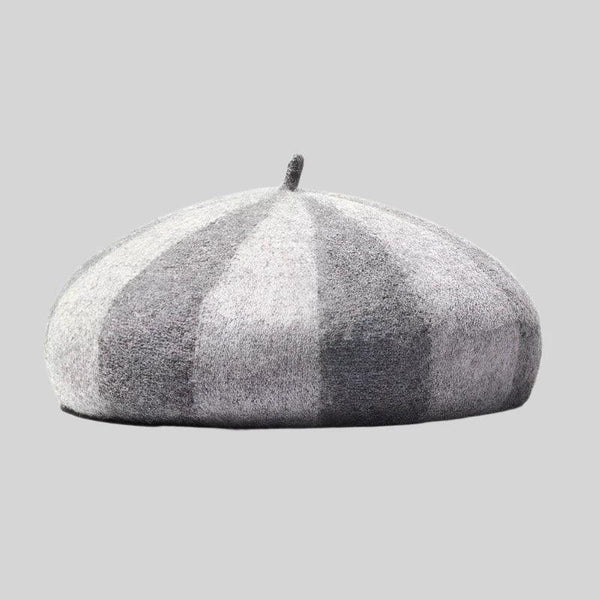 StripeBresson | Pasiasty wełniany beret