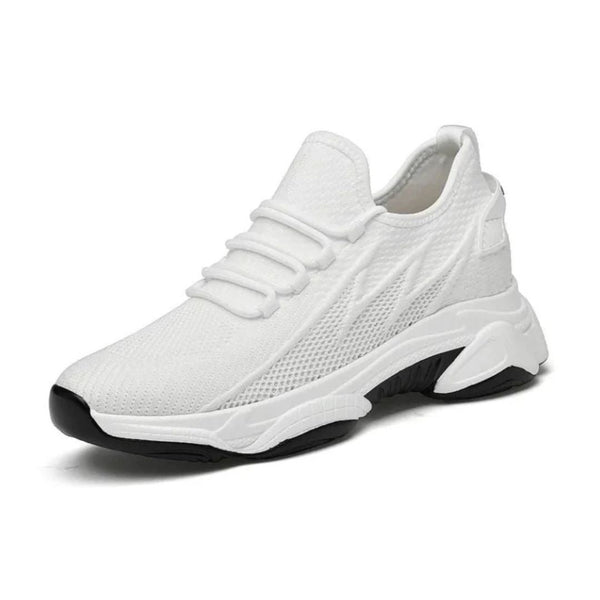 Męskie białe sneakersy | Oddychająca cholewka i lekka sportowa podeszwa