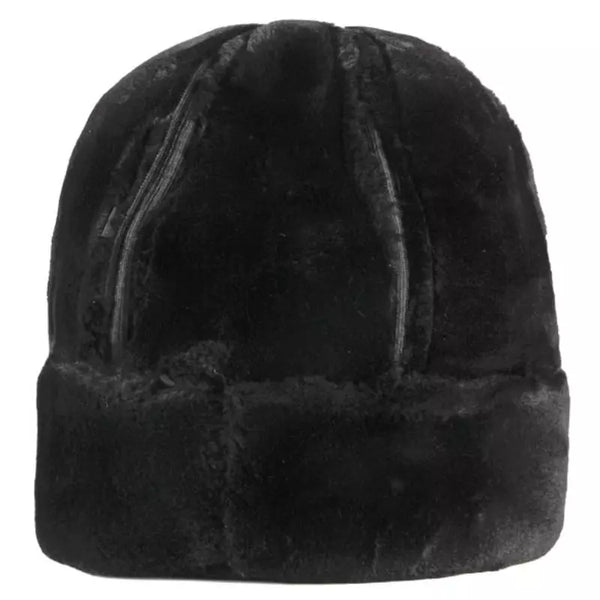 Zimowa Czapka Męska z Futrem | Rosyjski Styl z Sztucznej Skóry i Polarem