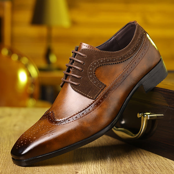 Klasyczne Buty Oxford Z Zdobieniami Brogue