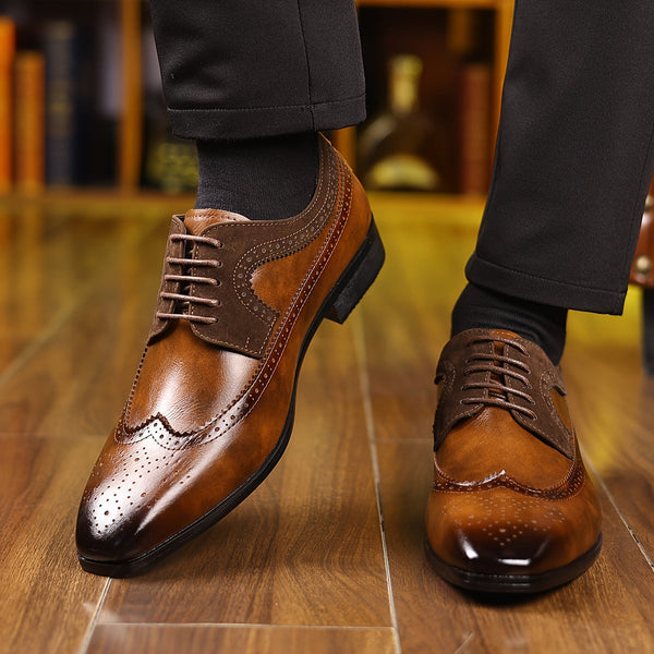 Klasyczne Buty Oxford Z Zdobieniami Brogue
