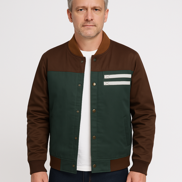 Lekka Kurtka Bomber Z Militarnymi Detalami