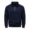 Męska Bluza Z Krótkim Zamkiem I Stójką