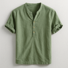 Oddychająca Koszula Z Półguzikami Dla Mężczyzn