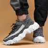 Oddychające Sneakersy Z Dzianinową Cholewką