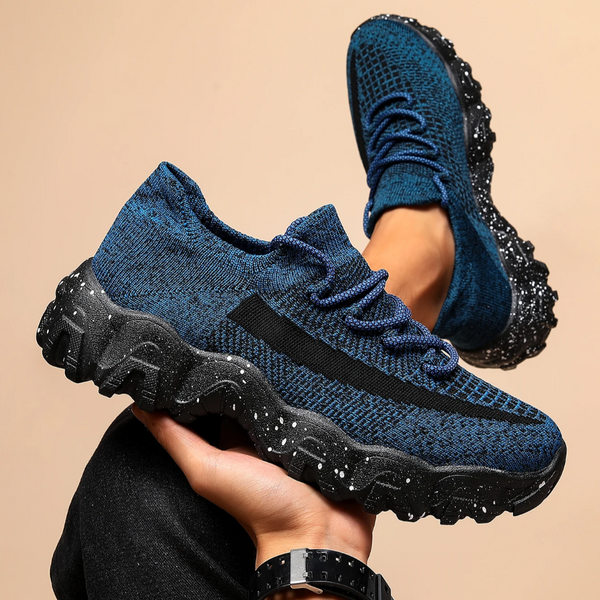 Oddychające Sneakersy Z Dzianinową Cholewką