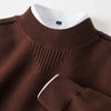 Sweter Z Fakturowanym Splotem I Golfem