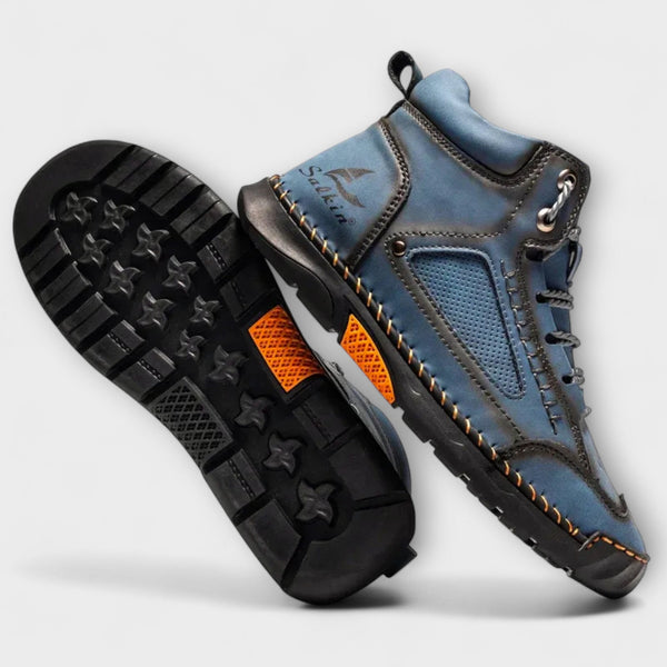 AlpWalk | Wysokie skórzane buty męskie zimowe