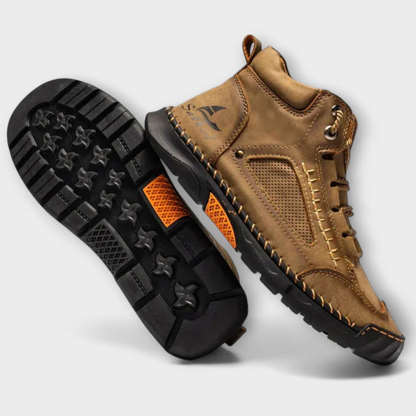 AlpWalk | Wysokie skórzane buty męskie zimowe