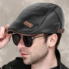 Skórzany beret retro | Styl vintage z nutą elegancji