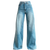 Damskie Jeansy Z Szerokimi Nogawkami