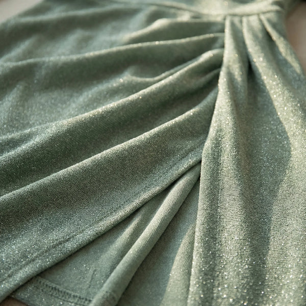 Dopasowana Sukienka Maxi Z Rozcięciem