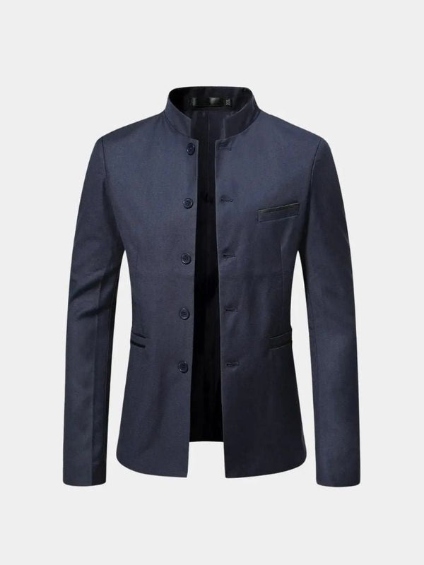 Elegancka Kurtka Ze Stójką Dla Mężczyzn
