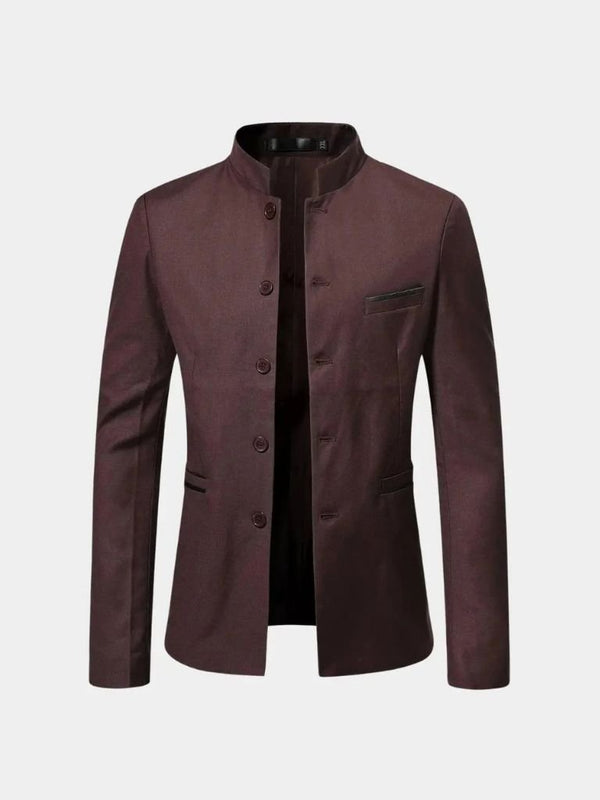 Elegancka Kurtka Ze Stójką Dla Mężczyzn