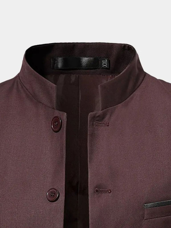 Elegancka Kurtka Ze Stójką Dla Mężczyzn