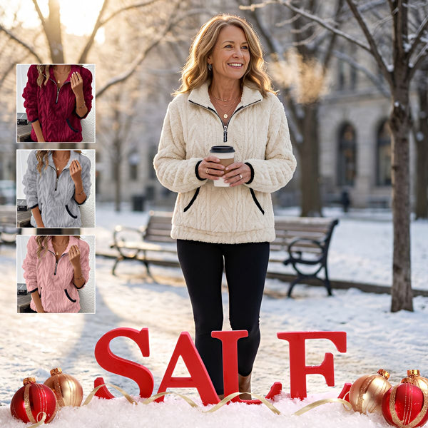 Damska bluza polarowa z półzamkiem – Wygodna na każdy dzień