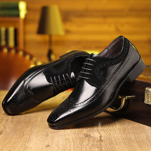 Klasyczne Buty Oxford Z Zdobieniami Brogue