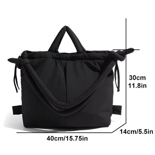 PuffElla Tote | Unikalna torba puffer z praktycznymi kieszeniami
