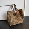 Damska torba na zakupy | Nowoczesny design w leopardzim wzorze