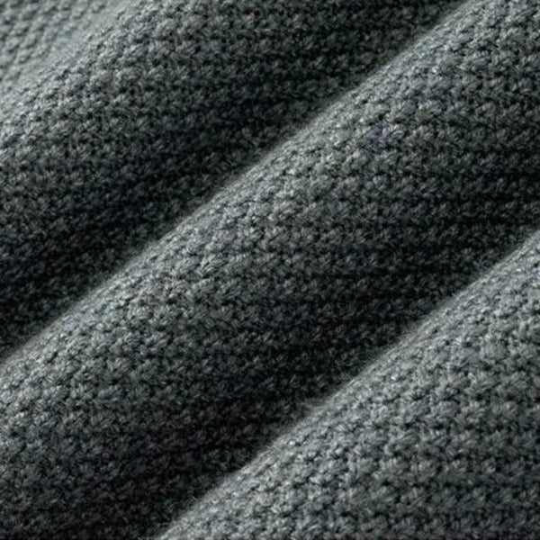 Sweter Z Fakturowanym Splotem I Golfem