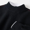 Sweter Z Fakturowanym Splotem I Golfem