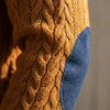 Sweter Z Warkoczowym Wzorem I Stójką