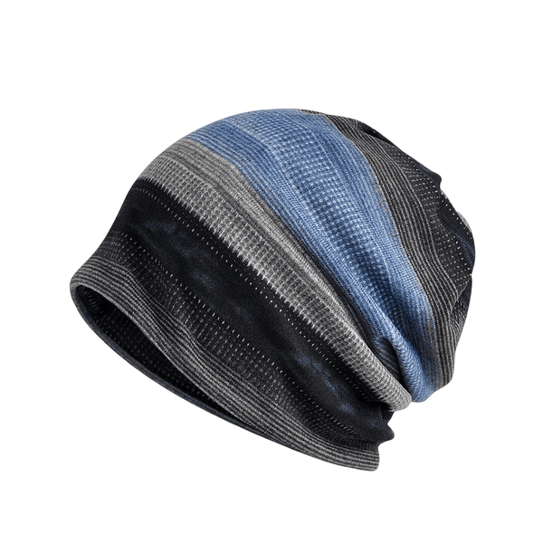 Nordic Stripe | Unisex Cotton Cap with Velvet and Stripes