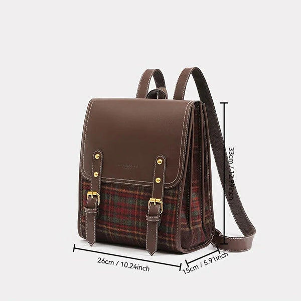 Stylowy plecak damski | Przestronna wodoodporna torba szkolna z frędzlami