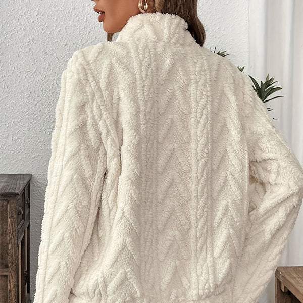 Damska bluza polarowa z półzamkiem – Wygodna na każdy dzień